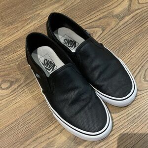 Vans Black Slip-On Sneakers